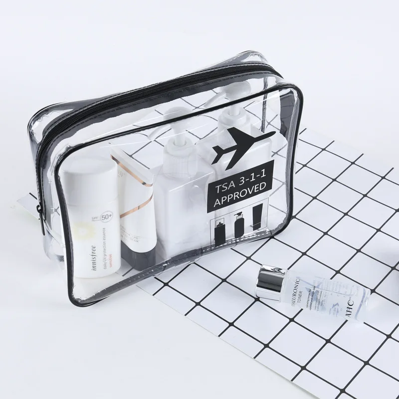 Clear Makeup Bag Transparent PVC Storage Bags Travel Organizer Beautician Cosmetic Bag Beauty Case Toiletry Bag Wash Bags