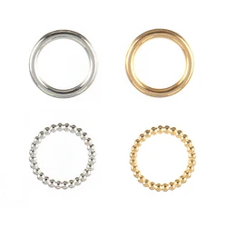 5pcs/lots Stainless Steel Round Charms For Jewelry DIY Making Love Heart Charm Pendants Accessories Geometric Earrings
