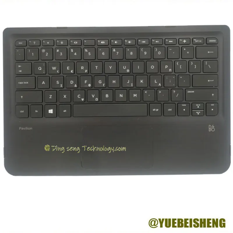 YUEBEISHENG   New For HP Pavilion X360 11-K 11-K000 K100 K204TU K051TU K051 TPN-W117 palmrest upper cover US keyboard Touchpad