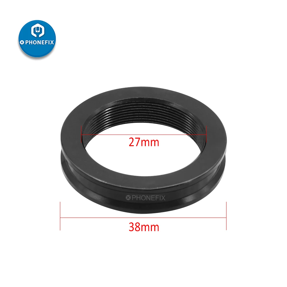 

DIA 27mm Simul-Focal Trinocular Adapter Ring for Stereo Microscope Camera Adapters To Camera Tube Mount Microscope Parts