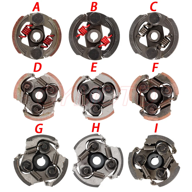 47cc 49cc aluminum or iron Minimoto Centrifugal Clutch alloy Mini Moto Dirt Bike Atv Quad 2 Shoe Spring 3 Shoe Spring