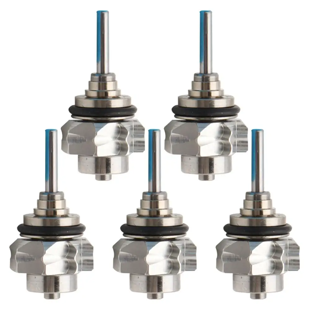 

5pcs Rotor Cartridge for Dental High Speed Handpiece Air Turbine Torque TU Single Spray Steel Bearings