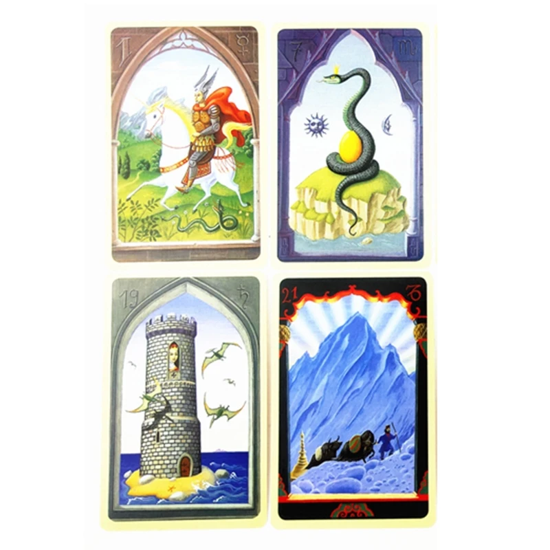 Mystical Lenormand Oracle Cards Full English 36 Cards Deck Tarot Mysterious Divination Family Party Funny Board Game