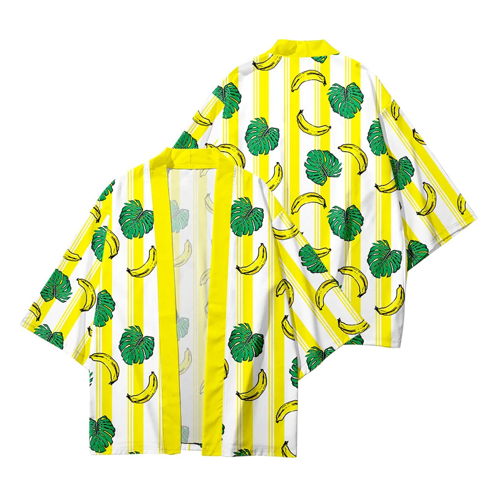 Yellow Sunflower Plus Size XXS XS S 6XL 5XL 4XL Loose Japanese Cardigan Women Men Harajuku Kimono Cosplay Blouse Yukata Clothing