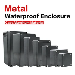 Black Aluminum Waterproof Enclosure Explosion-proof Electronic Project Instrument Case Project Box Outdoor Junction Housing
