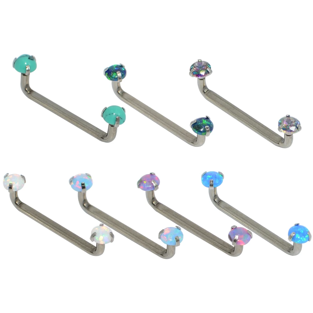 1piece G23 Titanium Internally Threaded  Surface Barbell Micro Dermal Anchor Fashion Body Piercing Jewelry 14G Silver Color