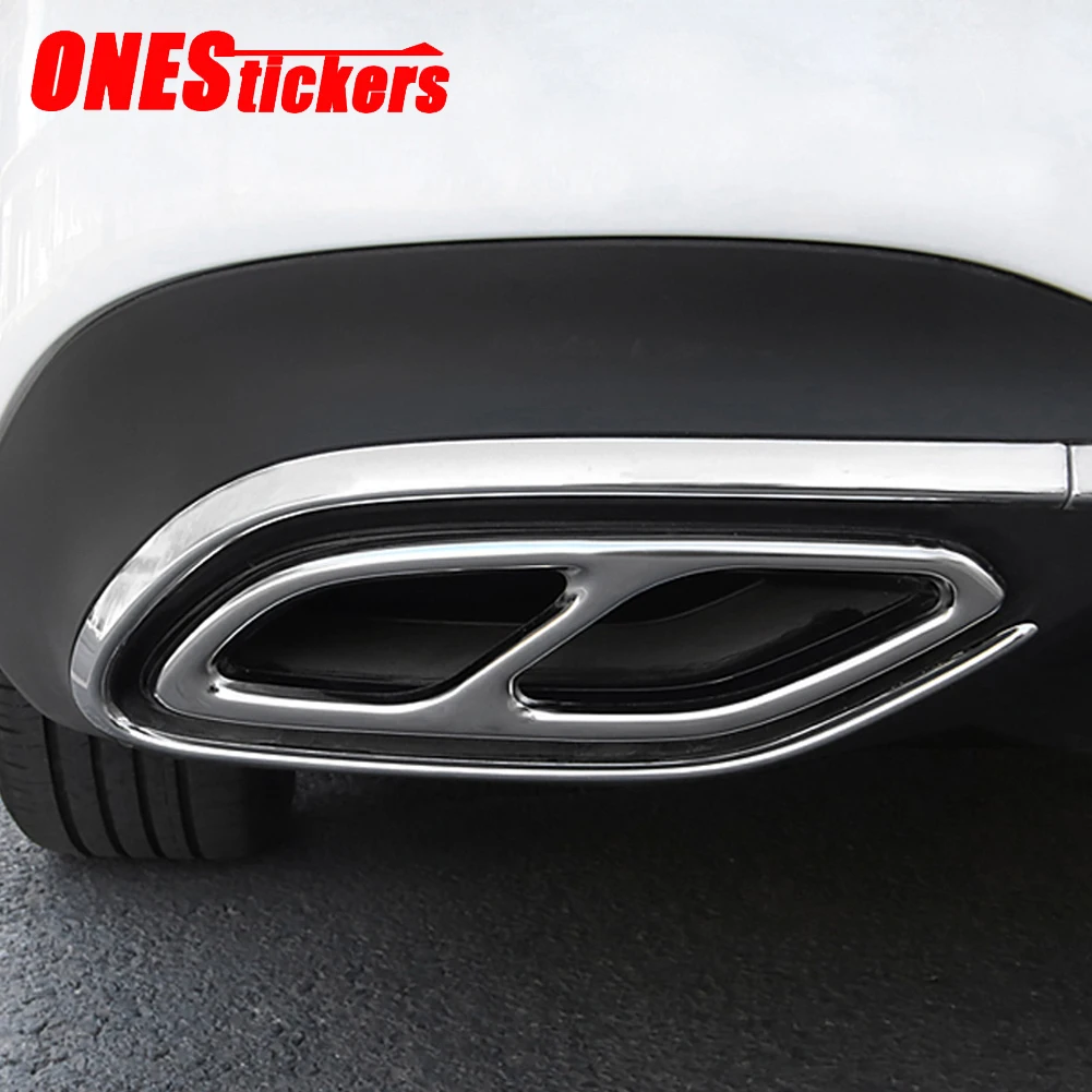 Car Styling Accessories Muffler Exhaust Pipe Tail Cover Trim For Mercedes Benz CLA Class C118 W118 CLA180 200 220 250 260 2020+