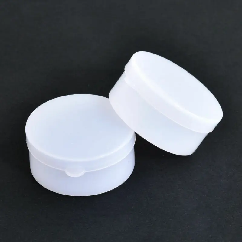 Barattolo di plastica bianco da 10/25 pezzi 5-50g, contenitore per campioni cosmetici, flacone riutilizzabile per rossetto, mini scatola vuota,