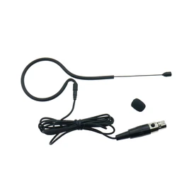 Top Quality Black Ear Hook Headset Microphone for AKG Samson Gemini Wilress Earset System TA3F Mini XLR 3Pin