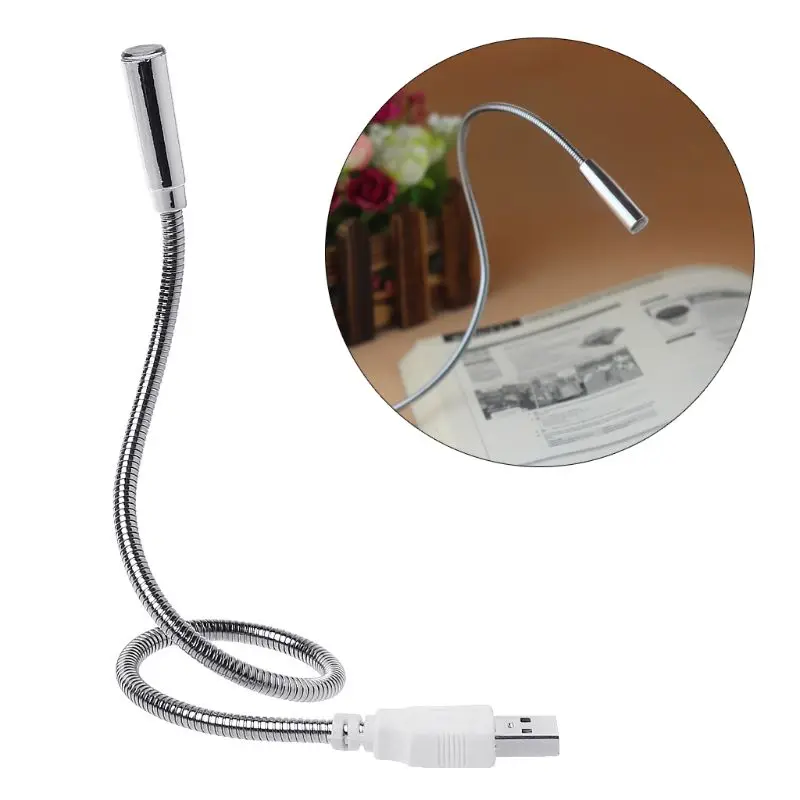 USB Flexible Reading Light, Keyboard Lamp Rechargeable Adjustable Hose Night Illumination Plug And Play For PC Computer Desktop