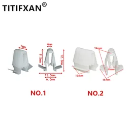 10Pcs Auto Plastic Fasteners For Toyota Highlander Land Cruiser Prado Yaris Hiace RAV4 S6 Verso Rear Door Trim Panel Clips