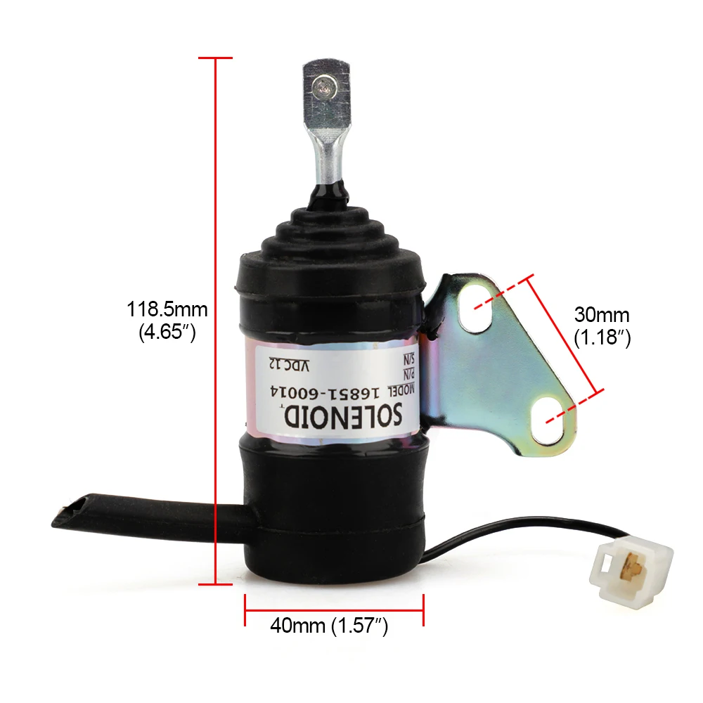 In Stock Stop Solenoid Valve 12V For Kubota BX1800D BX1830D Tractor D722 Engine 16851-60012 16851-60014