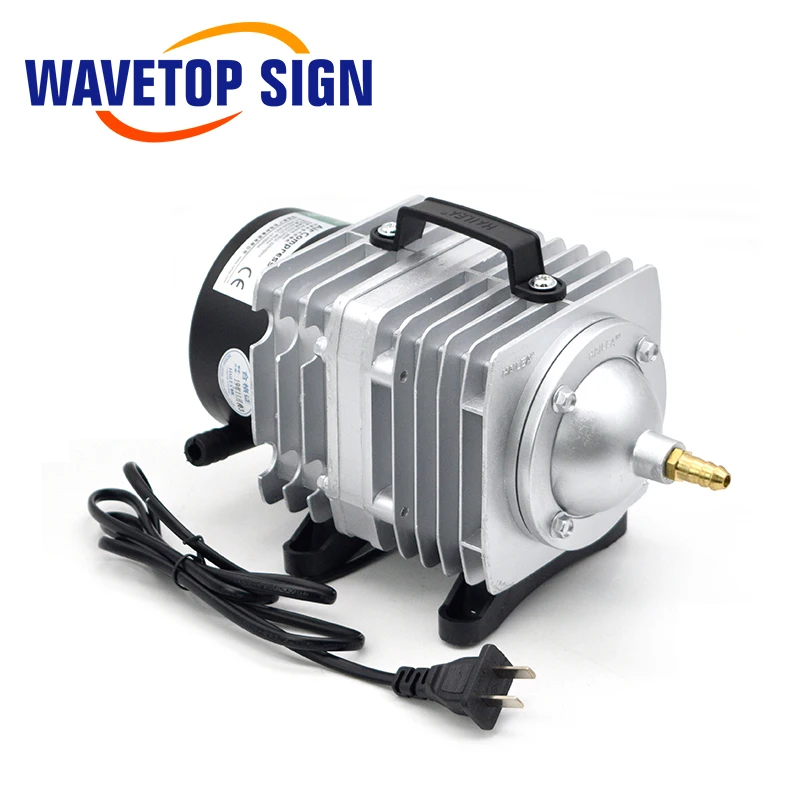 Wavetopsign-compressor de ar elétrico magnético, 380w, bomba de ar embutida para máquina de corte e gravação a laser co2