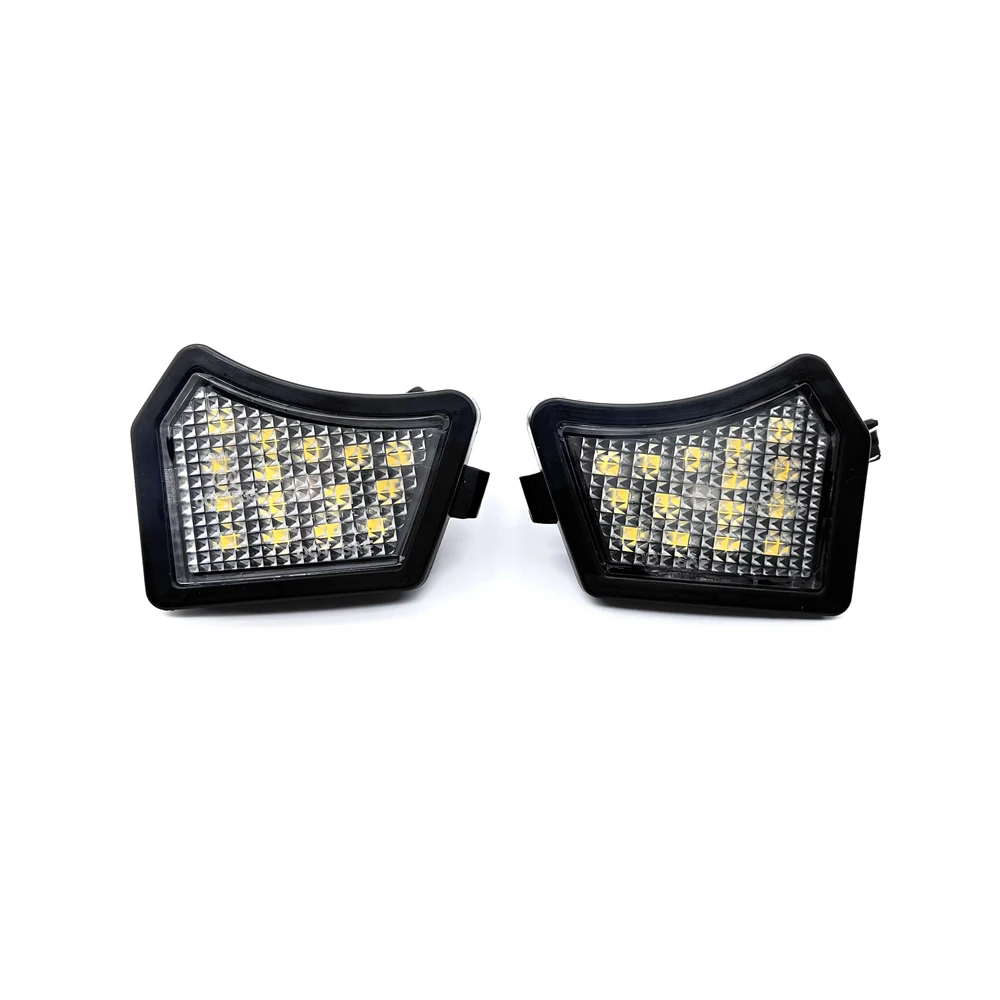 2Pcs Mirror Lamp Puddle Light  For Jaguar XJ X350 X358 XJ X351 XF X250 X260 XE X760  White LED Side Mirror Lamp Puddle Lights