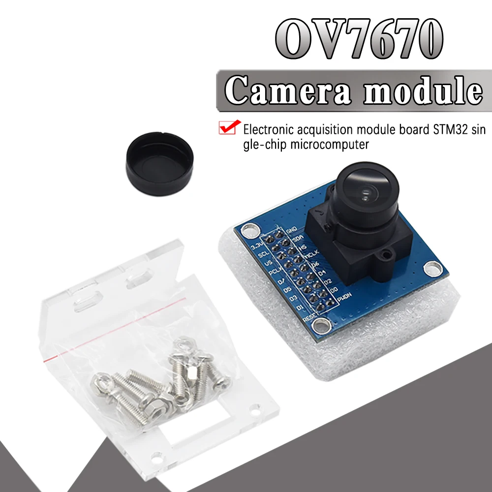 Moduł kamery WAVGAT OV7670 300KP moduluporty VGA CIF automatyczna kontrola ekspozycji wyświetlacz aktywny rozmiar 640X480 dla Arduino
