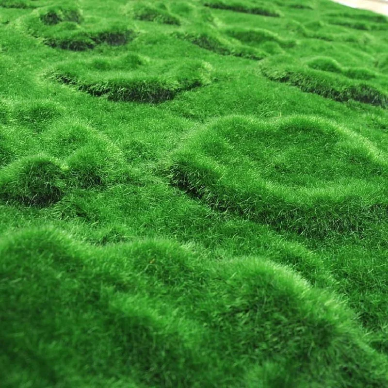 100cm Artificial Plant Moss Lawn Wall Fake Turf Grass Carpet Wedding Decoration Garden Home Decor Accessories Grass Simulation