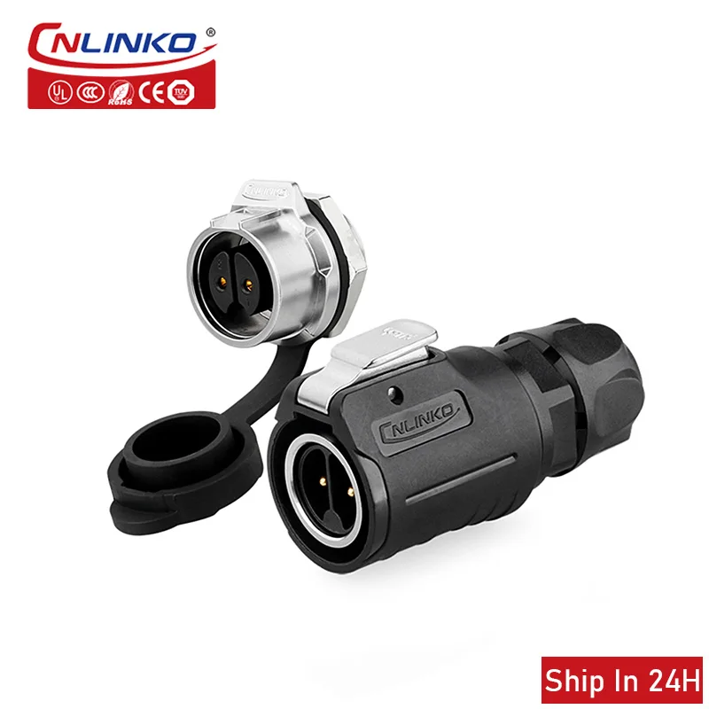 Cnlinko LP16 M16 IP67 Waterproof Industrial 2 3 4pin Quick Disconnect Power Connector for Agricultural Machinery Free Shipping