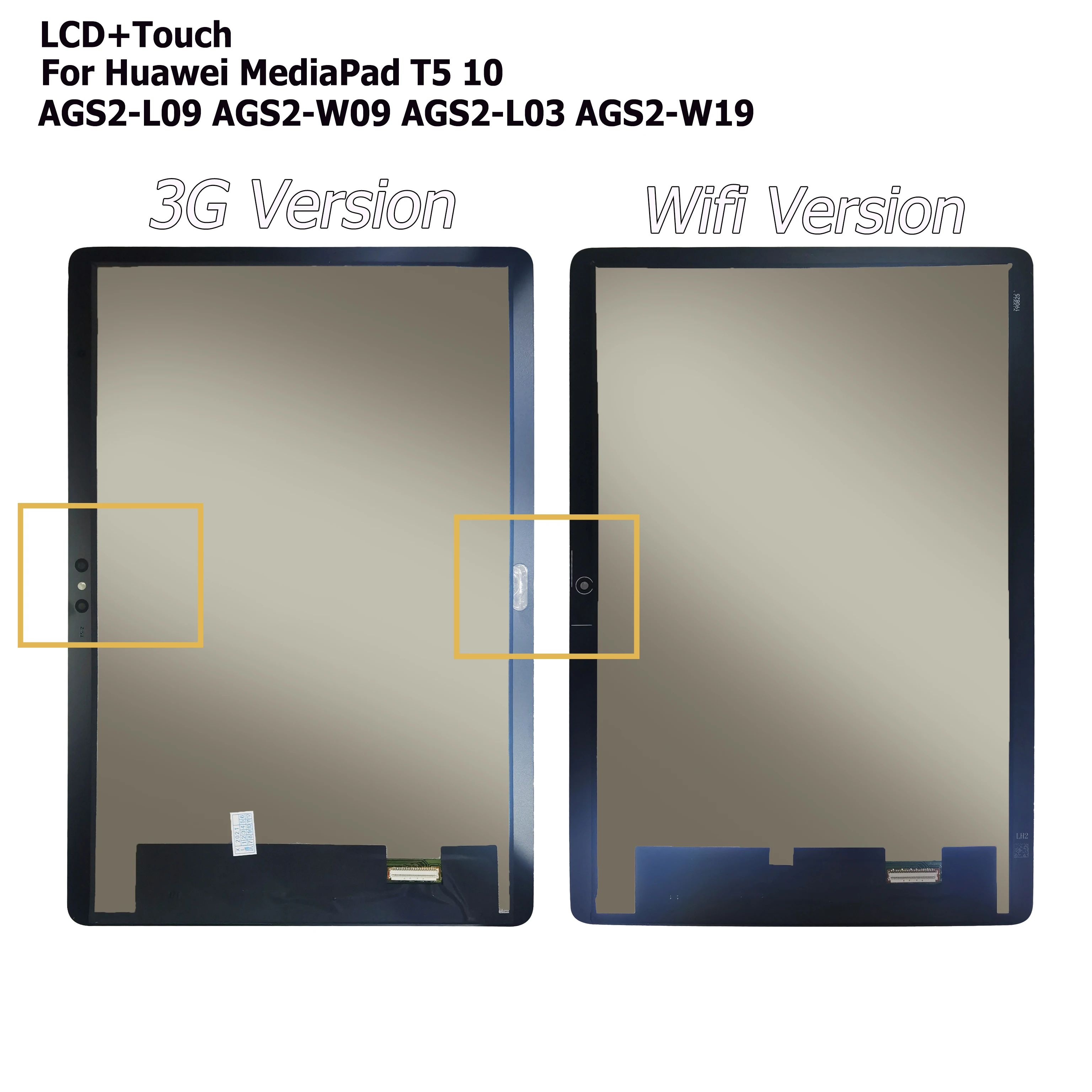 สูงสุด! T5 LCD สําหรับ Huawei MediaPad T5 10 AGS2-L09 AGS2-W09 AGS2-L03 AGS2-W19 จอแสดงผล LCD Touch Digitizer Assembly + ฟรี