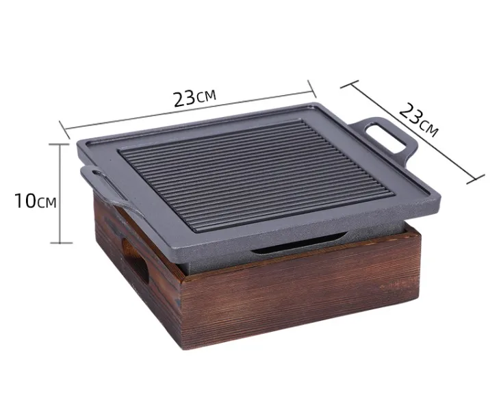 Minibarbecue grill table BBQ rock barbecue pan teppanyaki korean food western restaurant steakplate high temperature slate bbq p