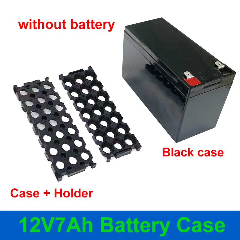 12V 7Ah Batterij Case Fit 21Pcs 18650 Cellen 12V7Ah Lege Doos 3*7 Houder 3S25A Bms Nikkel strip Opbergdoos Voor Diy Batterij