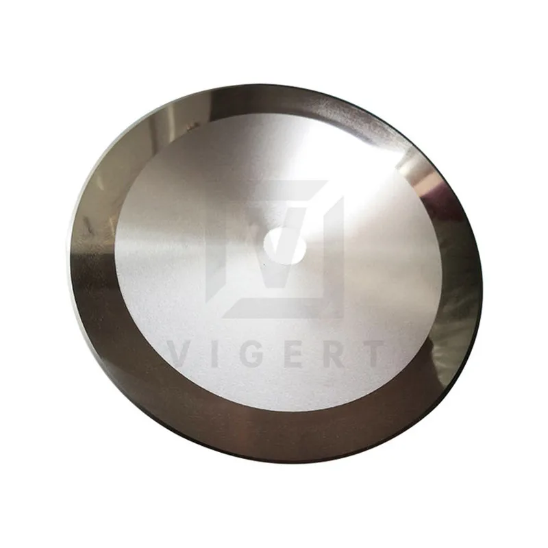 Tungsten rotary slitting knife/slitter knife/slitting blades carbide blades for corrugated cardboard cutting