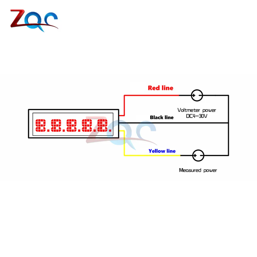 0.36 inch LED Digital Voltmeter DC 4 -30V High Precision 5 Bits Voltage Tester DC 0.000 -33.000V Volt Panel