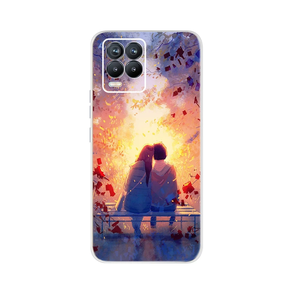 Custodie modello trasparente per Realme 8 Custodia 4G Cover morbida e carina su Realme 8 Pro Realme8 Pro Custodia in silicone TPU per Realme RMX3085