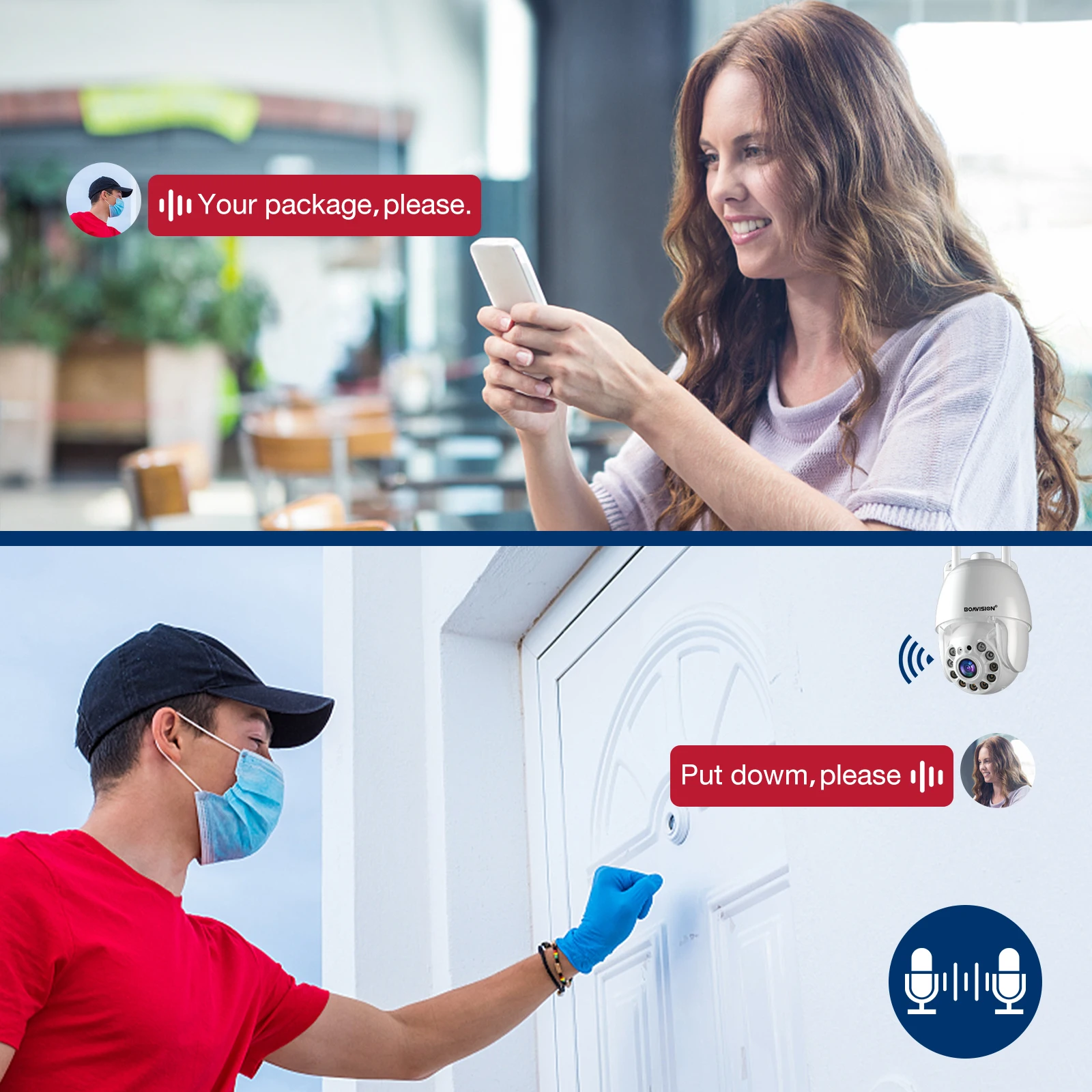 كاميرا مراقبة 5 ميجابكسل 4 ميجابكسل 2 ميجابكسل تعمل بالواي فاي كاميرا مراقبة خارجية بتقنية الذكاء الاصطناعي والكشف عن الألوان والرؤية الليلية 4 ميجابكسل زووم رقمي كاميرا مراقبة IP صغيرة PTZ #5