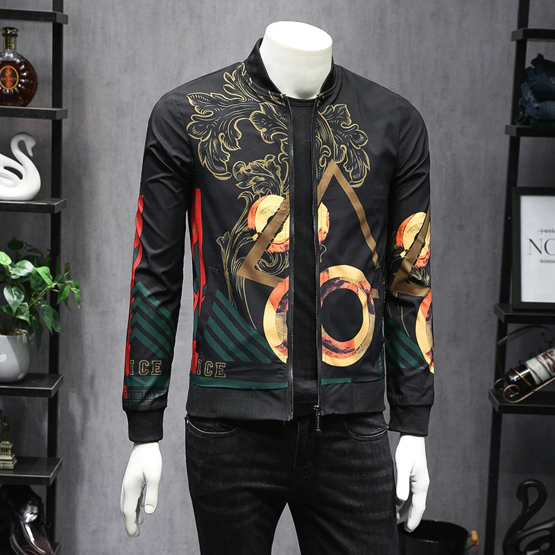 Jacket Vintage Grid Men Hooded Floral Bomber Jacket Men Lattice Long Sleeve Zipper Jackets Coat Men Pilot Jacket Plus Size M-6XL