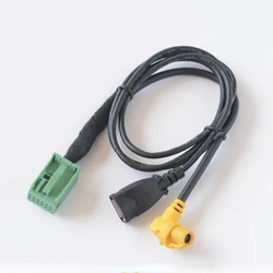 Car USB MMI 3G AMI Input Socket Adapter for Audi A6 A4 Q5 Q7