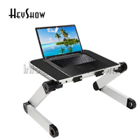 Adjustable Foldable Laptop Stand, Aluminum Ergonomic Lap for TV Bed, Sofa Tray, PC, Notebook Table, Desk Holder with Mouse Pad