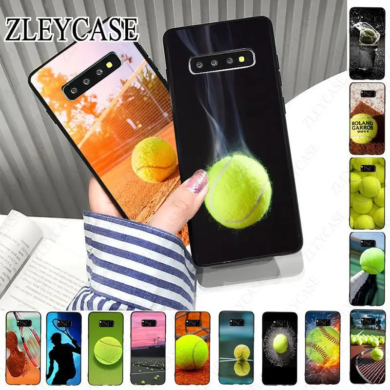 Tennis black Soft Phone Case For Samsung Galaxy S24ULTRA S23ULTRA S21FE S24PLUS S22PLUS S20PLUS s20ULTRA S20FE Cellphones coque