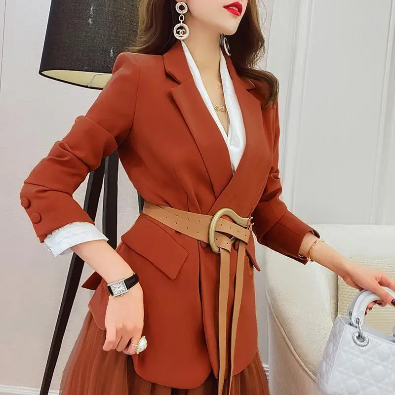 Fashion suit skirt  spring and autumn 2023 new women\'s suit jacket mesh  two-piece