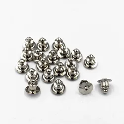 10/20/50pcs Metal Pins Keepers Safety Anti-lost Back Locking Clasp Jewelry Replacement Badges claspa for DIY Jewelry Making