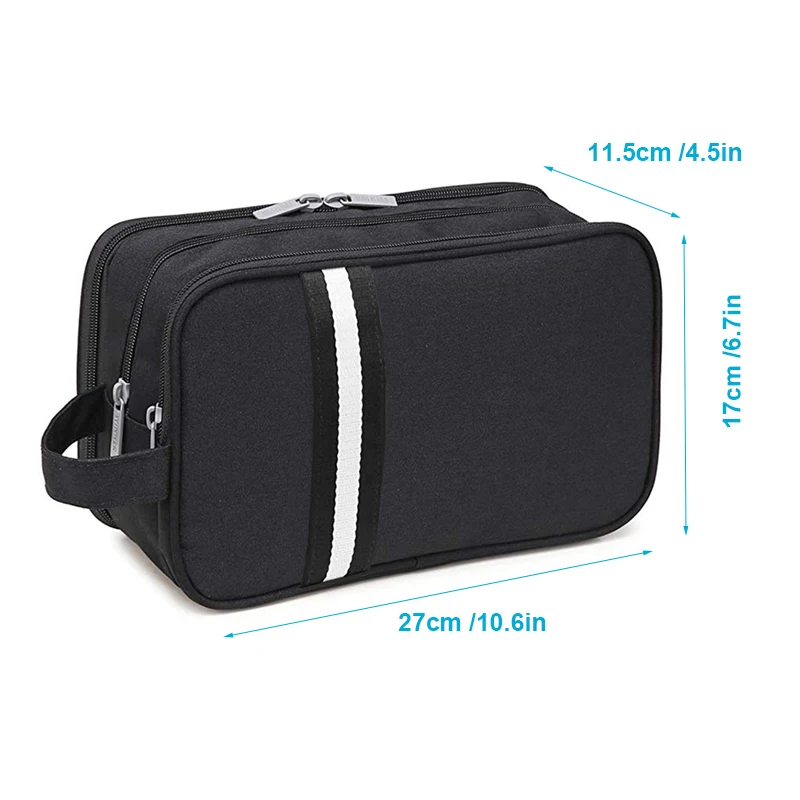 Women Large Daily Toiletry Bag Men Waterproof Business Travel Kit Case for Makeup,Cosmetic,Shaving with Separate Compartments