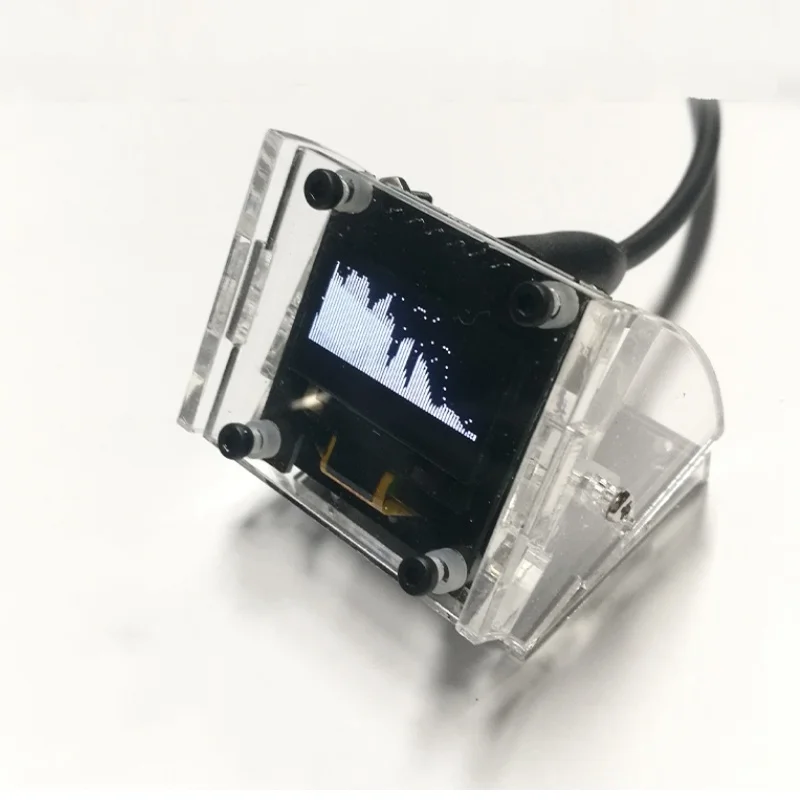 جهاز تحليل الموسيقى, شاشة OLED صغيرة 0.96 بوصة ستيريو موسيقى الطيف محلل مكبر الصوت مؤشر مستوى الصوت محلل إيقاع مقياس VU