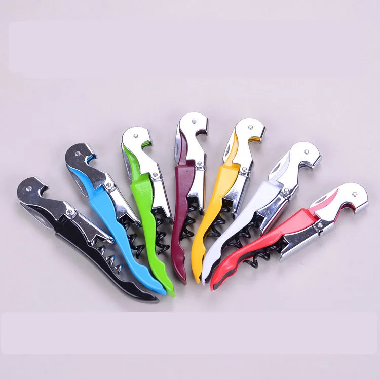 

7 Colors Stainless Steel Cork Screw Corkscrew Multifunction Wine Cap Opener Beer Cap Bottle Opener Kitchen Bar Tools Accessories