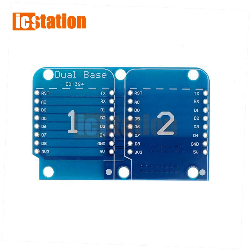 Dual Base Uitbreidingskaart Voor Wemos D1 Mini Nodemcu ESP8266