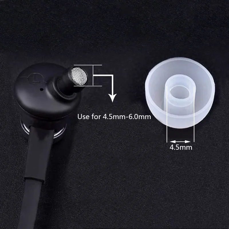 50ชิ้น/ล็อตหูฟังซิลิโคนกรณีครอบคลุมเคล็ดลับหูฟังสำหรับหูฟังแผ่นรองหูฟังหมวกหูฟังเปลี่ยนอุปกรณ์เสริม