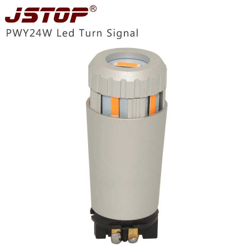 

JSTOP led turn lights 12-24V canubs pwy24w car light bulbs 1860SMD No error No Hyper Flash Amber led front Rear Turn Signal