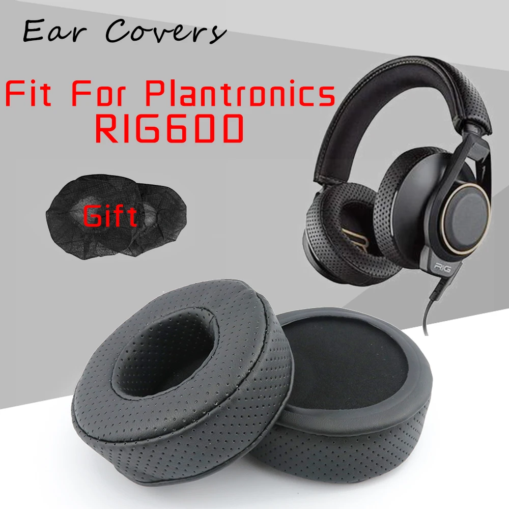 Ear Pads For Plantronics RIG600 Headphone Earpads Replacement Headset Ear Pad PU Leather Sponge Foam