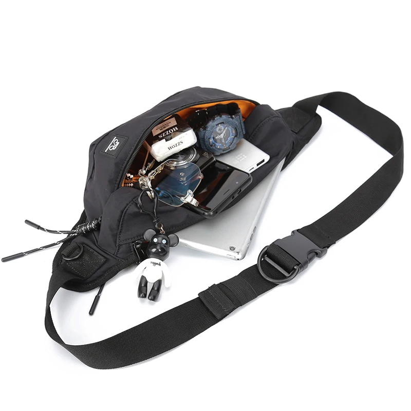 inrnn Men Waist Pack Teenager Outdoor Sports Running Cycling Fanny Pack Male Fashion Shoulder Belt Bag Travel Phone Pouch Bags