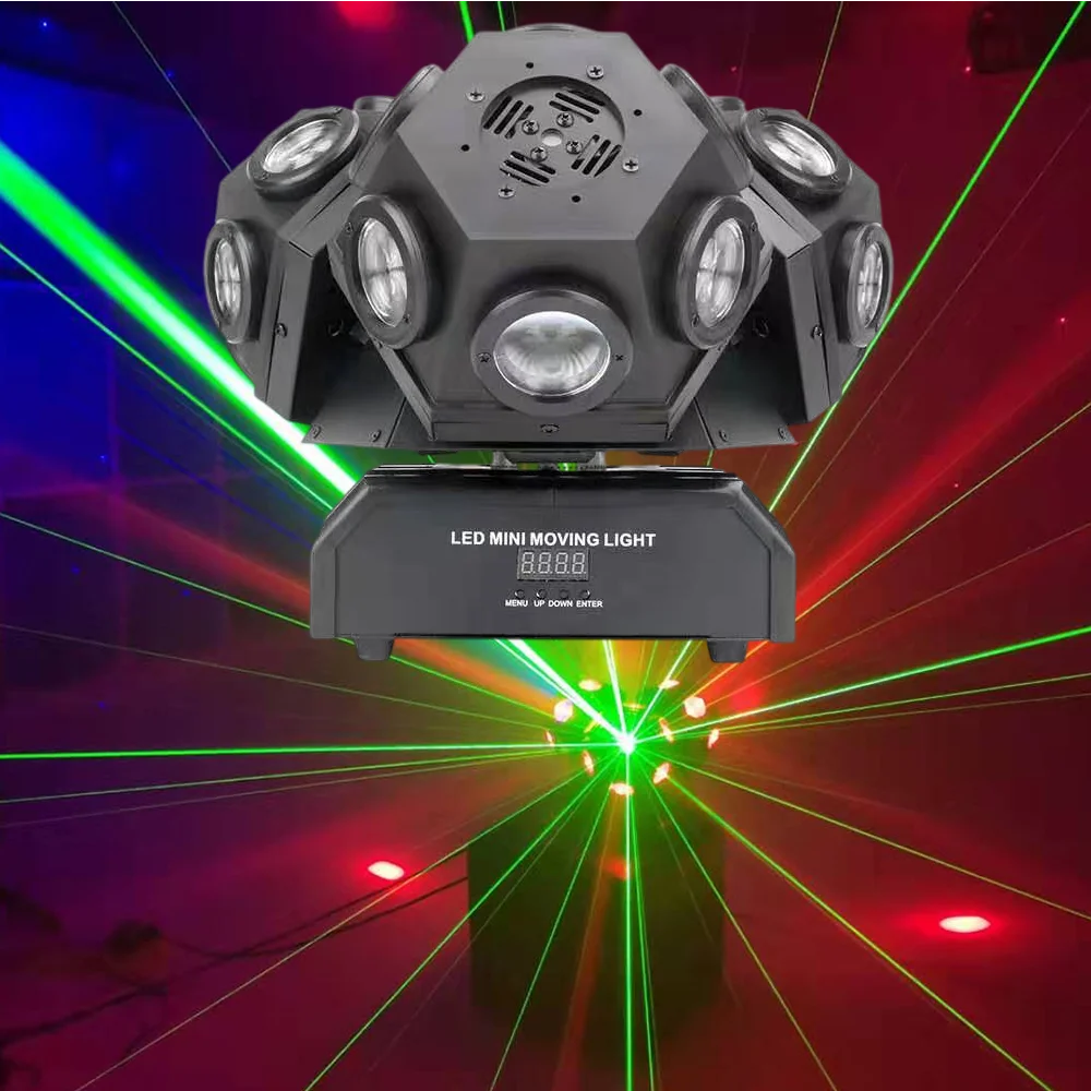 

Laser Beam Strobe 3in1 Big Stage LED Effect Lighting Laser Disco Light