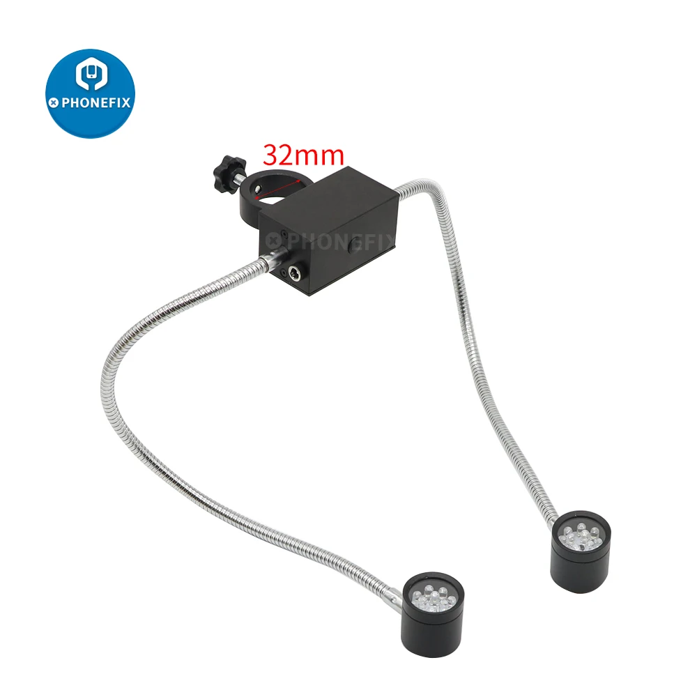 กล้องจุลทรรศน์ LED Light ด้านข้างเติม Illuminator LED Source สำหรับสเตอริโอกล้องจุลทรรศน์แว่นขยายกล้องวิดีโอ
