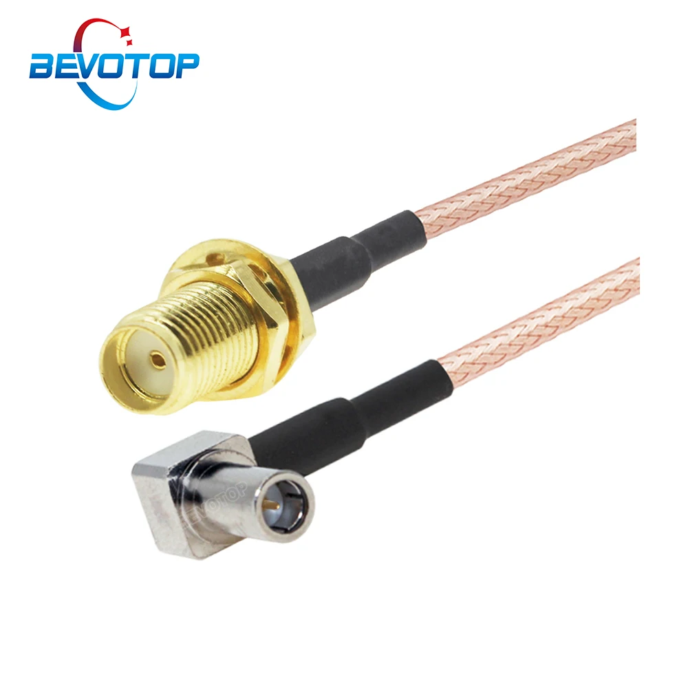 SMA Female to MS147 Male Right Angle 90 Degree Plug RG316 Pigtail  RF Coaxial Extension Cord MS147 Mobile Phone Test Cable Jumpe