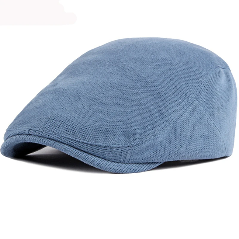 

MZ2904 Berets Men Women Cap Spring Autumn Candy Color Hat for Women Men Knitted Beret Hat Male Female Ivy Flat Newsboy Beret Cap
