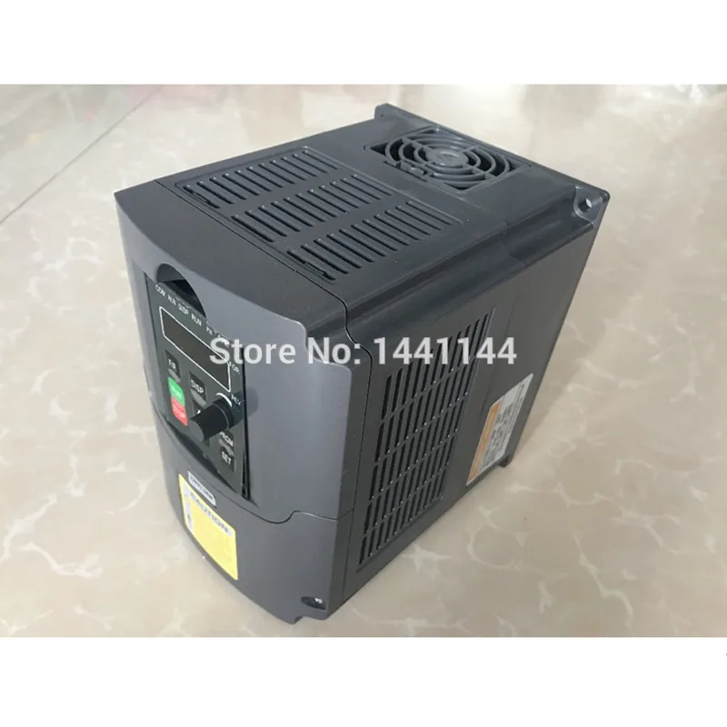 Motor cnc de eixo refrigerado a ar, 2,2 kw, 80mm, 2,2 kw, fresadora + 220v vfd/inversor + braçadeira de 80mm