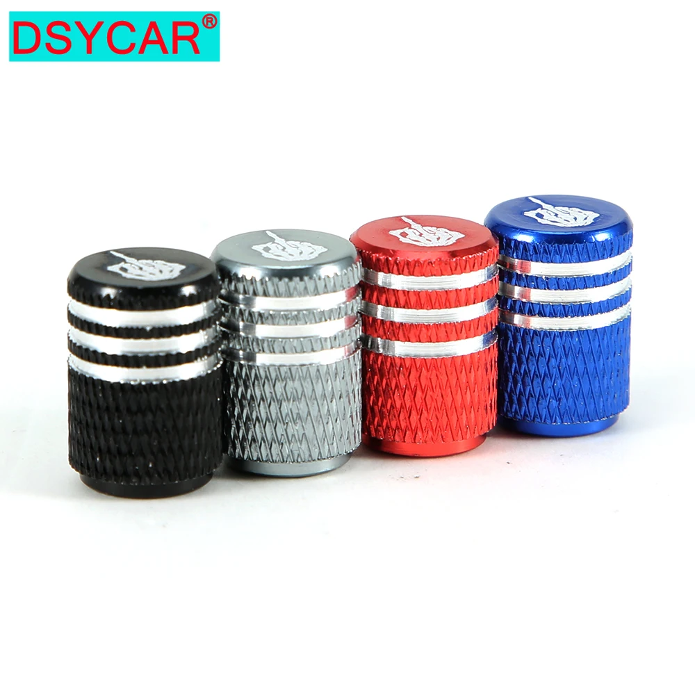 

DSYCAR 4Pcs/Set Fashion Bone Middle Finger Tire Stem Valve Caps Aluminum Alloy Car Dustproof Caps Tire Wheel Stem Air Valve Caps