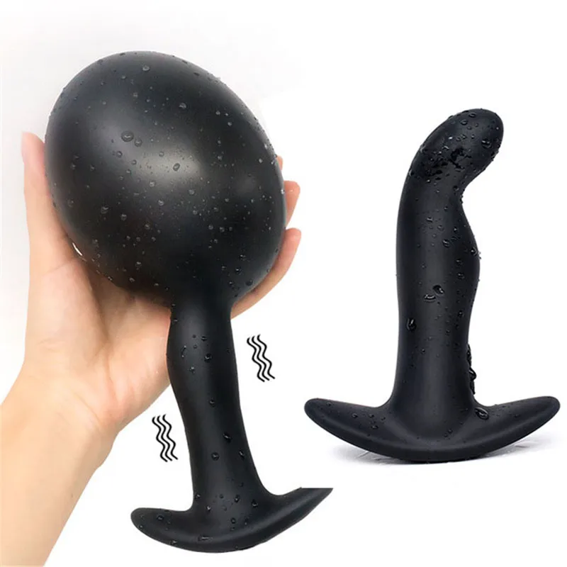 buy thrusting dildo Inflatable Dildo Vibrator Anal Toy Butt Plug With Pump – Honeyloveyou main image 0