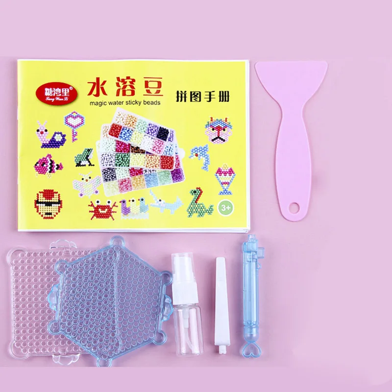 10 Color Crystal beads Refill DIY beads Water Spray Magic Beads 3D Puzzle beads Educational Ball Game Toys for Children